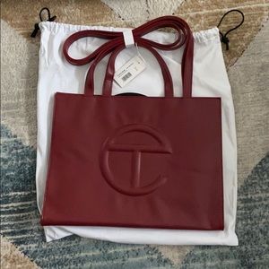 Telfar Medium Shopper Oxblood Bag